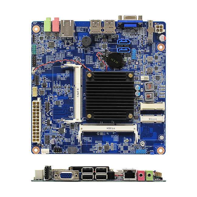 MX1900JX Intel BayTrail-D J1900 Quad Core Thin mini-ITX Motherboard with ATX Power