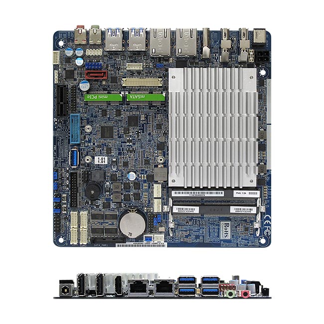MX3160N Intel Braswell Celeron N3160 Quad Core Fanless Low Profile Thin mini- ITX Motherboard