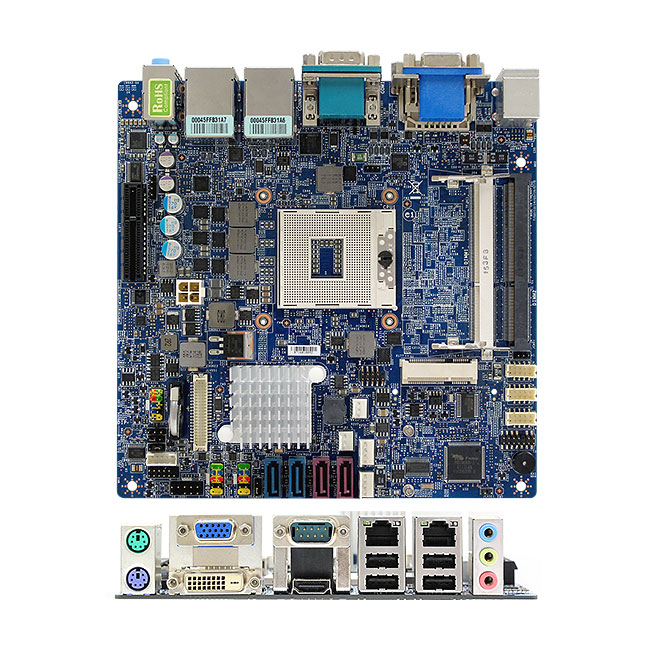 MX67QMD Intel QM67 mini-ITX Motherboard supports 2nd gen Intel Core Mobile Processors