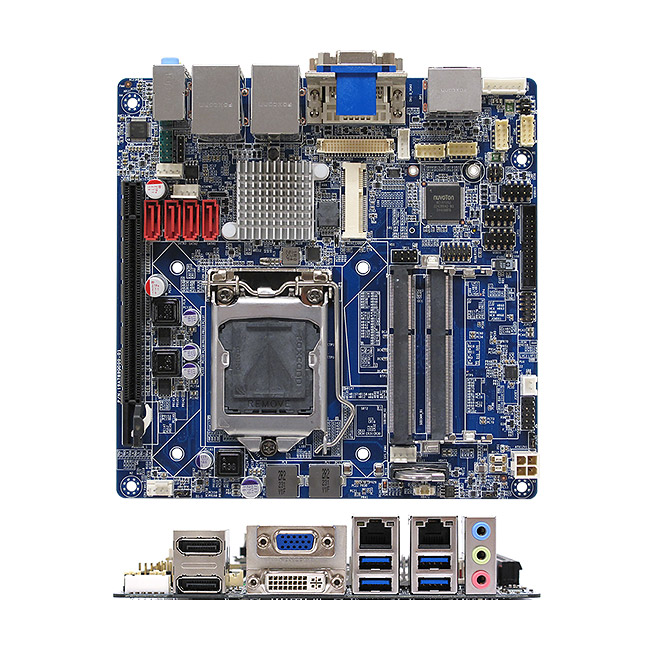 MX87QD Intel Q87 Mini ITX Motherboard, Haswell Platform, Triple Display