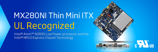 MX280NI Thin Mini ITX UL Certified