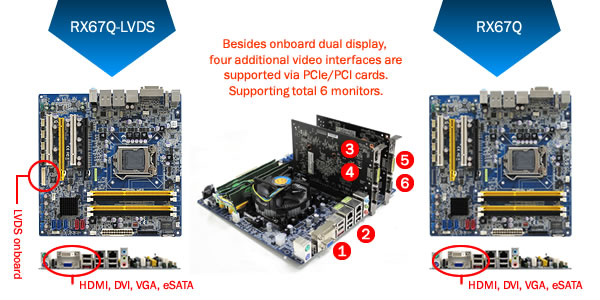 BCM RX67Q-LVDS, Micro ATX Motherboard with LVDS onboard
