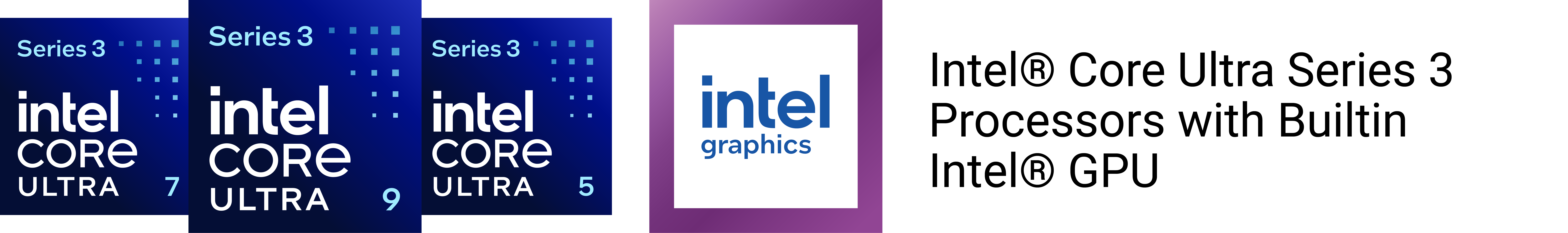 Intel®CoreUltra Series 3 processors Intel Graphics