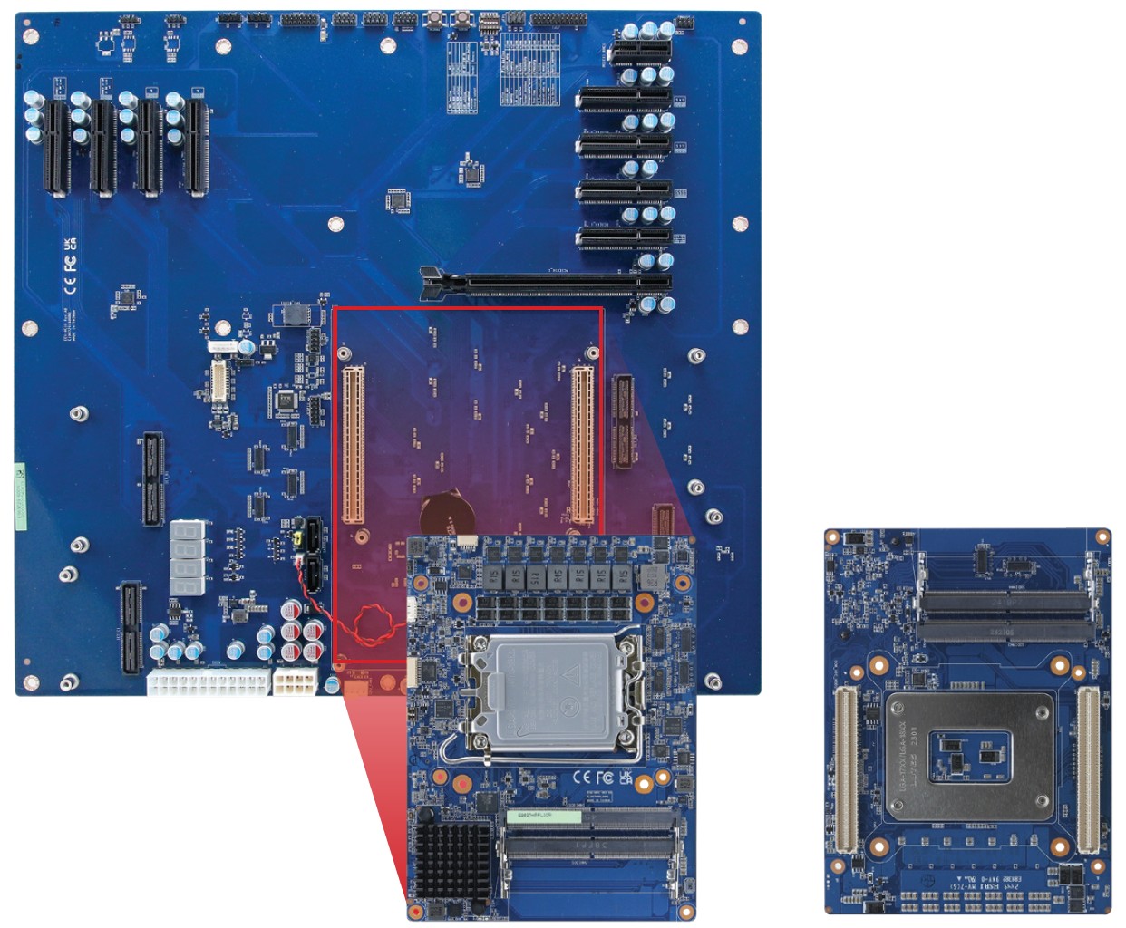 COM-HPC Module and Carrier Board installation