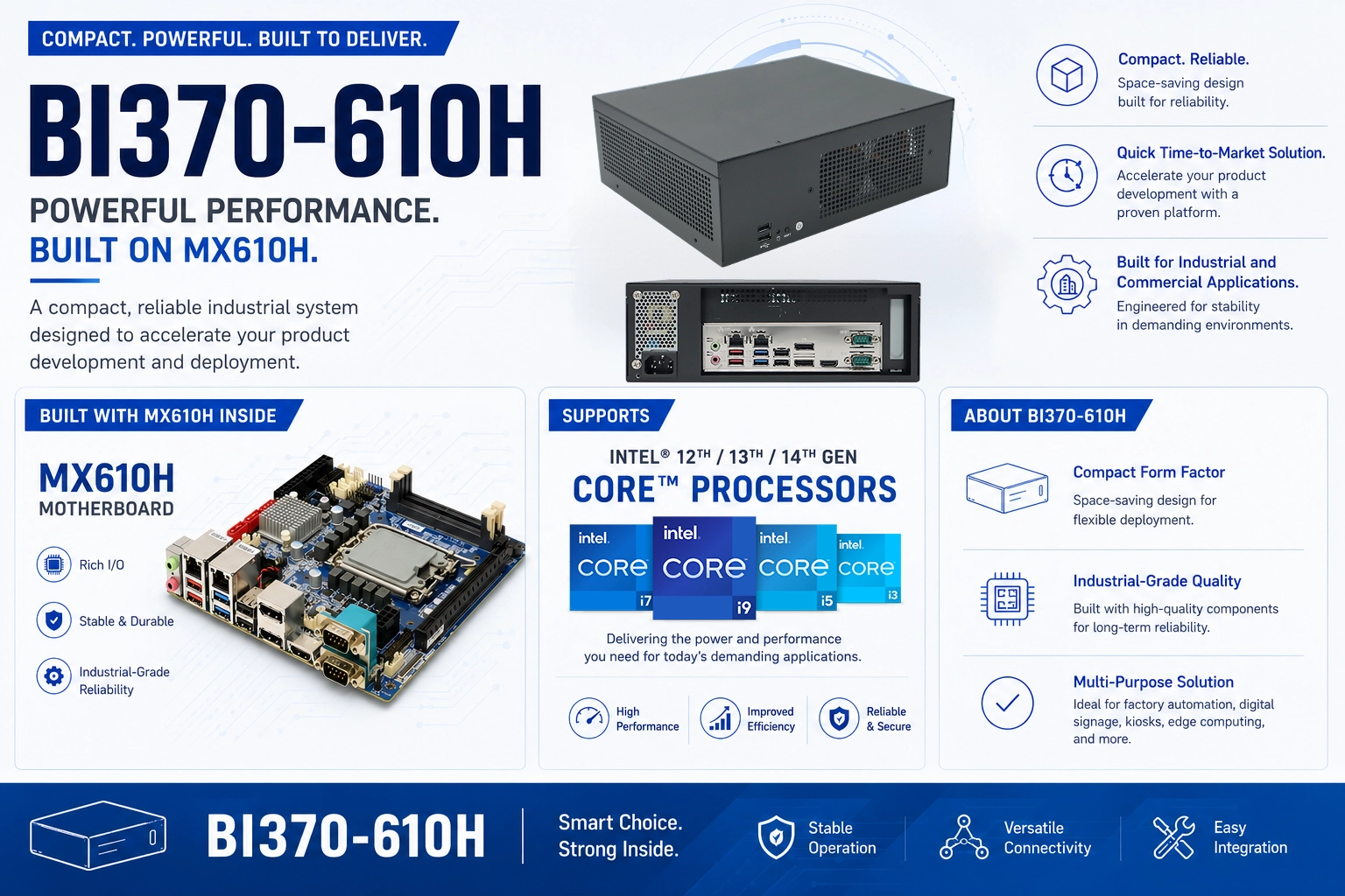 BI370-610H Barebone Computer